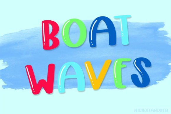 Boat Waves: A Vibrant Font for Creative and Professional Use