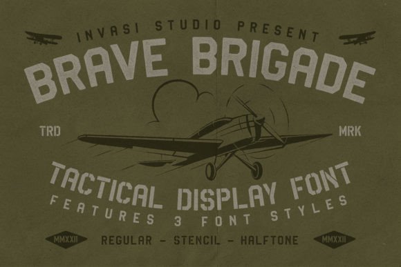 Brave Brigade: The Bold Display Font for Impactful Designs