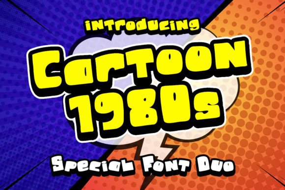 Cartoon 1980s: A Fun and Versatile Display Font for Modern Designers