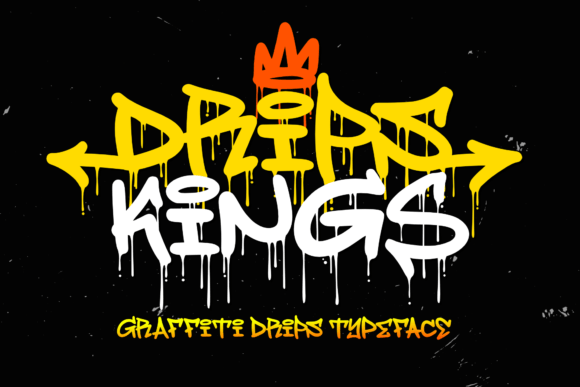 Drips Kings: A Bold and Unique Display Font for Creative Expression