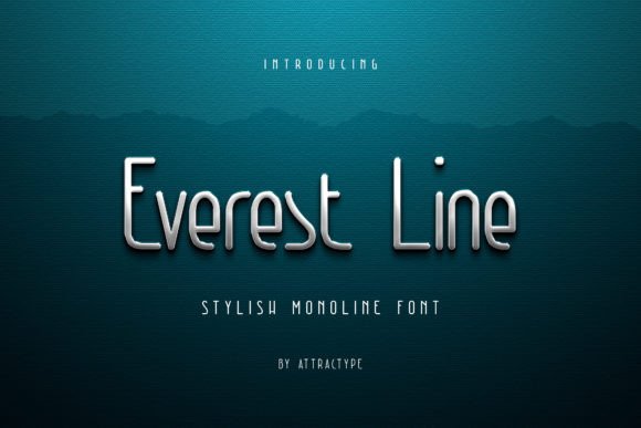 Everest Line: A Monoline Font That Elevates Design Simplicity