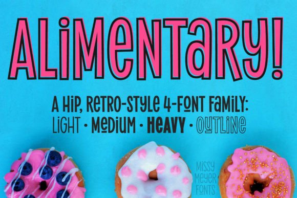 Exploring the Alimentary Font Family: A Blend of Food and Science