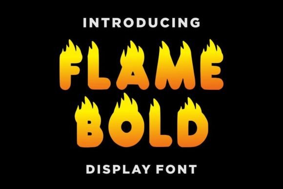 Flame Bold: A Dynamic Display Font for Creative and Impactful Designs