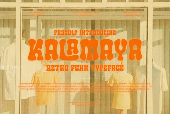 Kalamaya: A Modern Psychedelic Font with Retro Roots