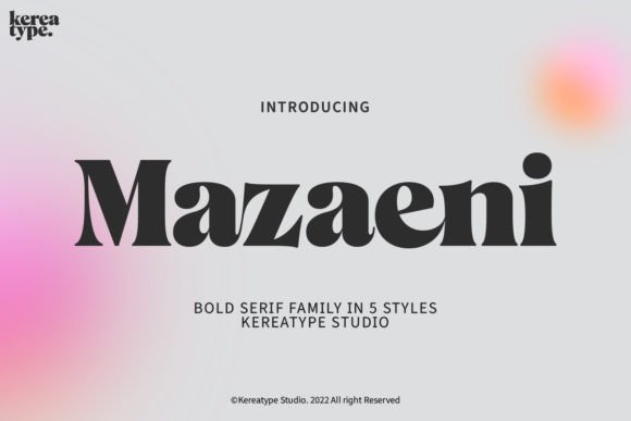 Mazaeni: A Bold and Sophisticated Typeface for Creative Projects