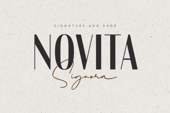 Novita Signora Duo: A Versatile Font Pair for Modern Designers