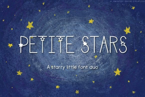 Petite Stars: A Playful Display Font for Creative Projects
