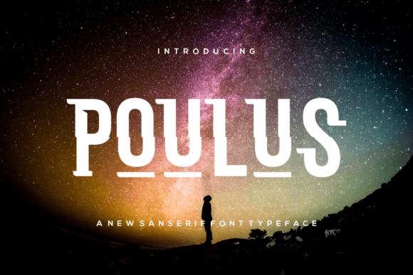 Poulus: A Modern Display Font for Creative Projects