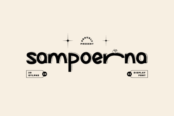 Sampoerna: A Fun and Unique Display Font for Creative Projects