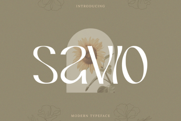 Savio: A Modern Display Font for Bold Design