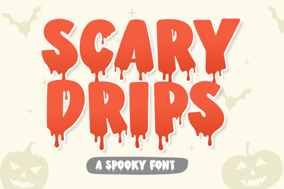 Scary Drips: A Bold Typography Choice for Spooky Designs