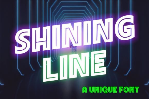 Shining Line: A Modern Display Font That Elevates Visual Design