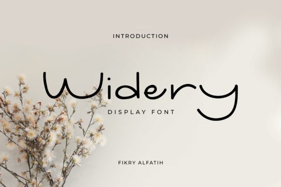 Widery: A Luxurious Display Font for Modern Design Projects