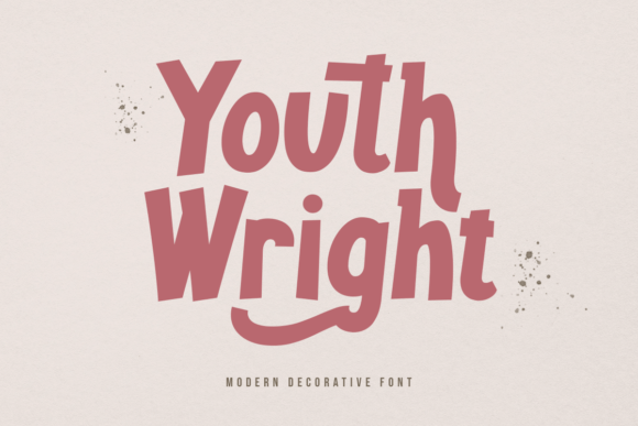 Youth Wright: A Friendly Display Font for Creative and Professional Projects